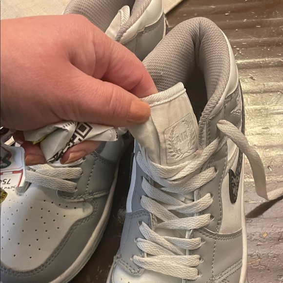 Jordan Classic Gray and White Sneakers - Picture 4 of 7